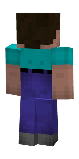 Black skin: body, back render