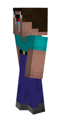 Black skin: body, left side render