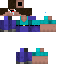 Black skin: raw texture render