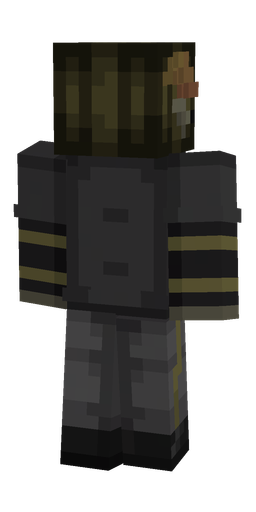 Black skin: body, back render