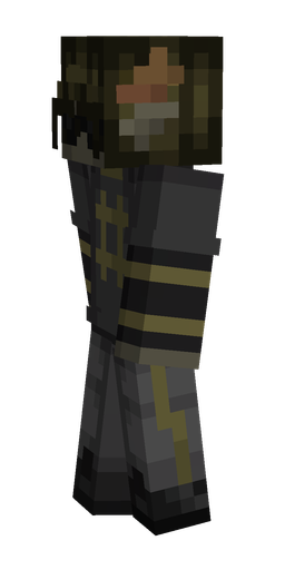 Black skin: body, left side render