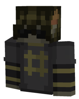 Black skin: bust render