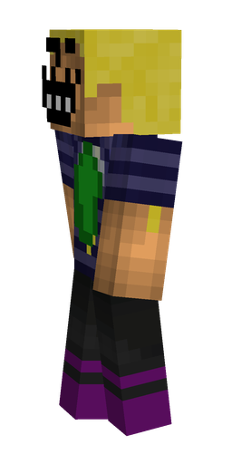 Black skin: body, left side render