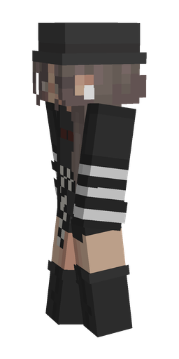 Black skin: body, left side render