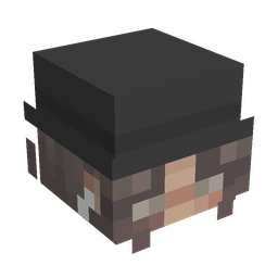 Black skin: head render