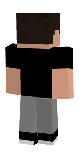 Black skin: body, back render