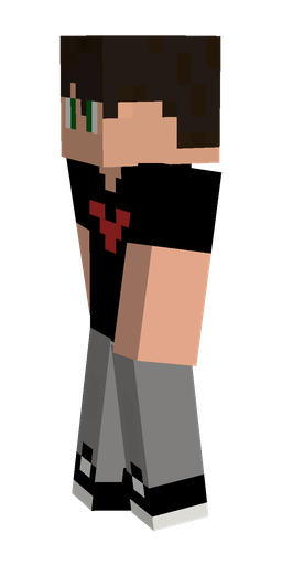 Black skin: body, left side render