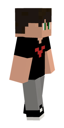 Black skin: body, right side render