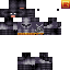 Black skin: raw texture render