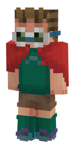 Blue skin: body, front render