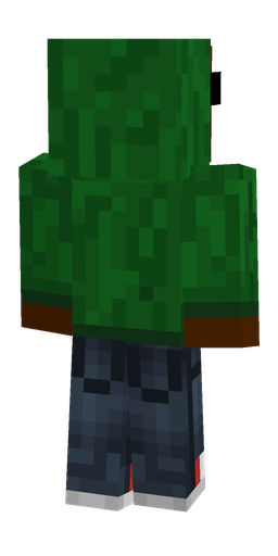 Blue skin: body, back render