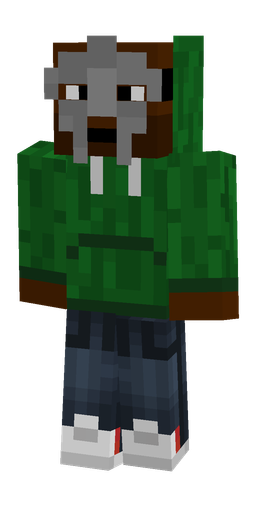 Blue skin: body, front render
