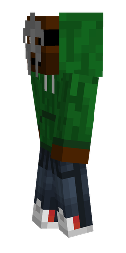 Blue skin: body, left side render