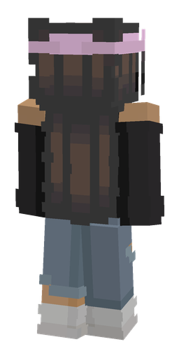 Black skin: body, back render