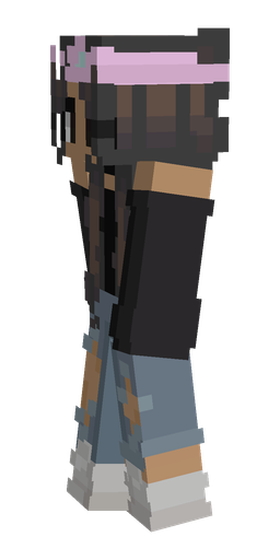 Black skin: body, left side render