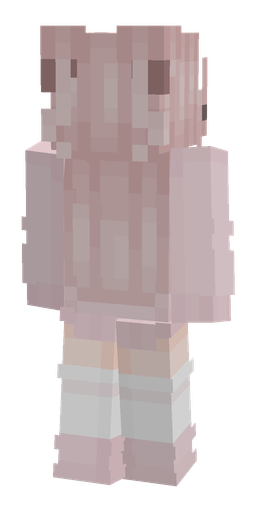Pink skin: body, back render