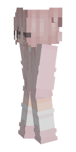 Pink skin: body, left side render