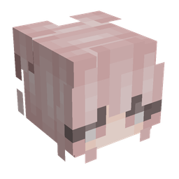 Pink skin: head render