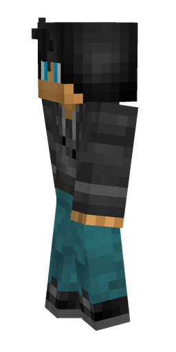Black skin: body, left side render