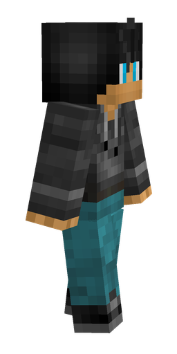 Black skin: body, right side render