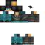 Black skin: raw texture render