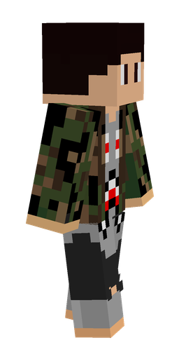 Black skin: body, right side render