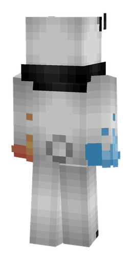 Gray skin: body, back render