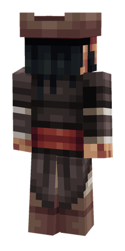 Black skin: body, back render