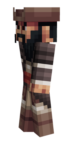 Black skin: body, left side render
