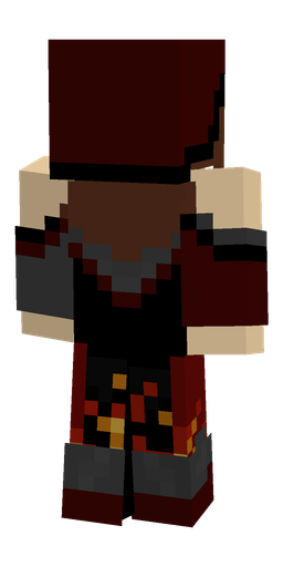 Black skin: body, back render