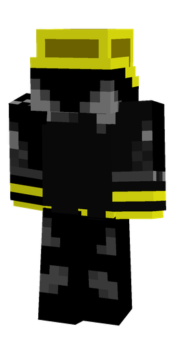 Black skin: body, back render