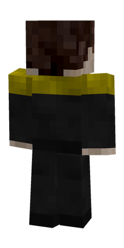Black skin: body, back render