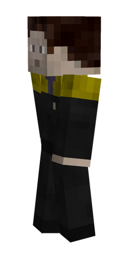 Black skin: body, left side render