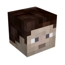 Black skin: head render