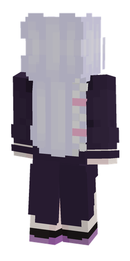Blue skin: body, back render
