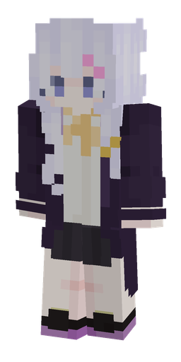 Blue skin: body, front render