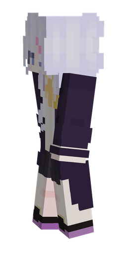 Blue skin: body, left side render