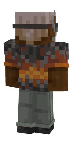 Black skin: body, back render