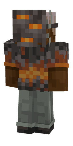 Black skin: body, front render