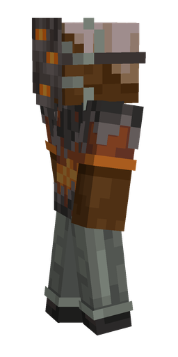 Black skin: body, left side render