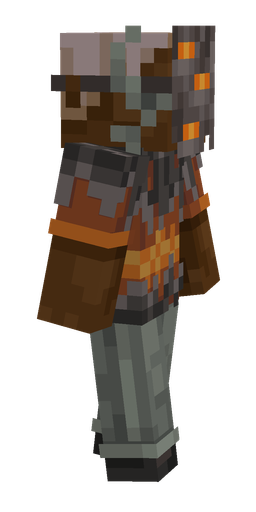 Black skin: body, right side render