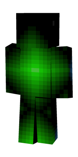 Black skin: body, back render