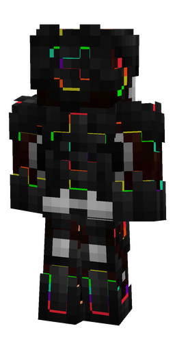 Black skin: body, back render