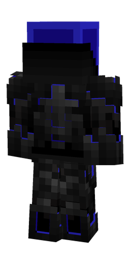 Black skin: body, back render