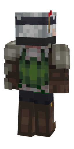 Black skin: body, back render
