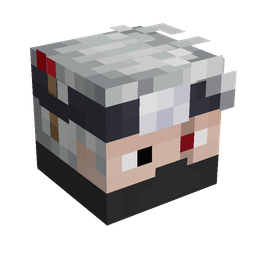 Black skin: head render