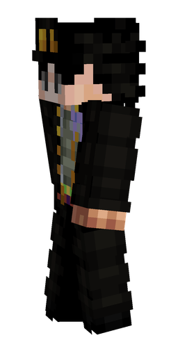 Black skin: body, left side render