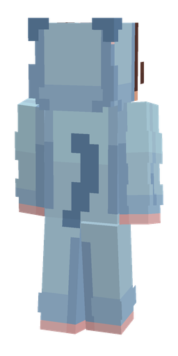 Blue skin: body, back render
