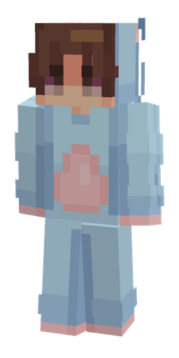 Blue skin: body, front render
