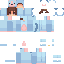 Blue skin: raw texture render